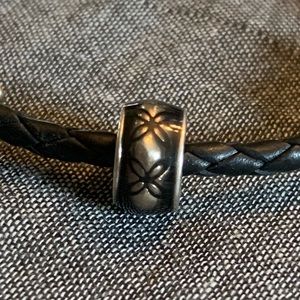 Retired Pandora Vintage Floral Enamel Spacer